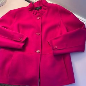14P Talbots hot pink wool Blazer
